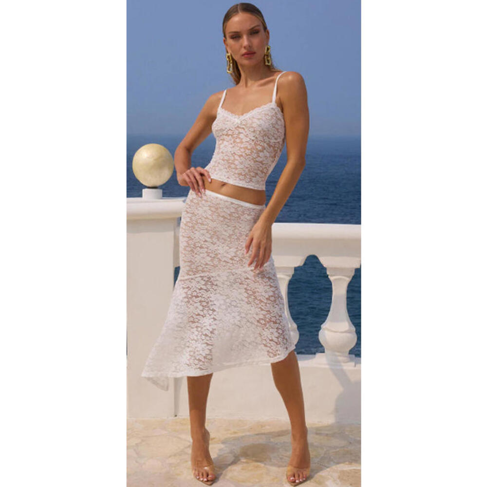Runaway the Label Ava Top  white lace size S NWT $70msrp